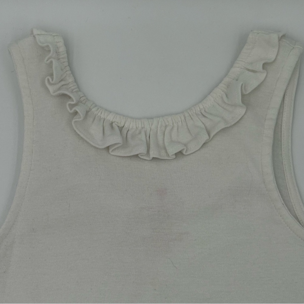 Pink Chicken Cream Ruffle Tank Top - Picture 3 of 6